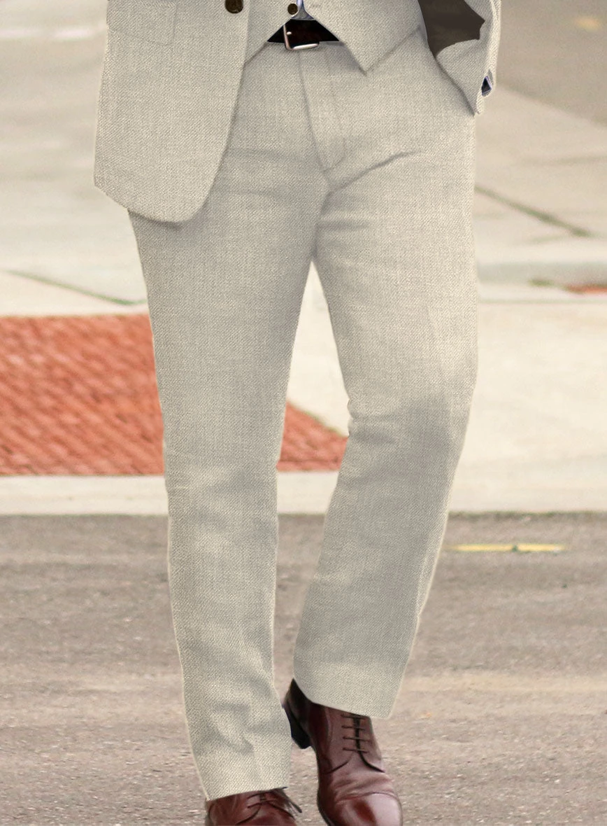 Heavy Linen Beige Suit 4 Heavy Linen Beige Suit - Image 4