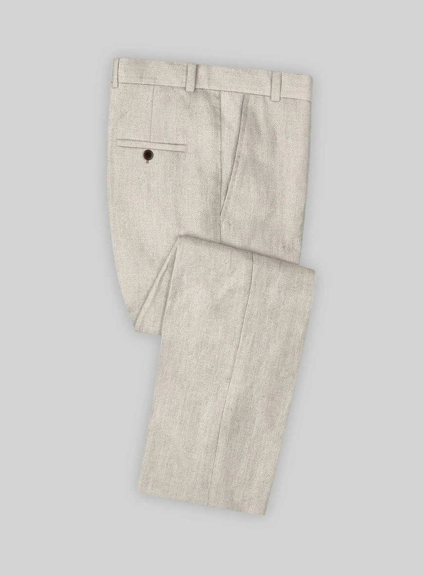 Heavy Linen Beige Suit 5 Heavy Linen Beige Suit - Image 5