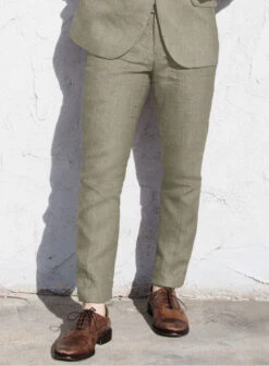 Heavy Linen Sage Green Suit -Tiano Suits Shop heavylinensagegreensuitlk 4