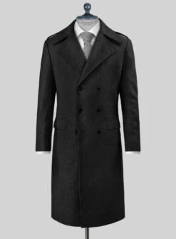 Highlander Black Tweed GQ Overcoat