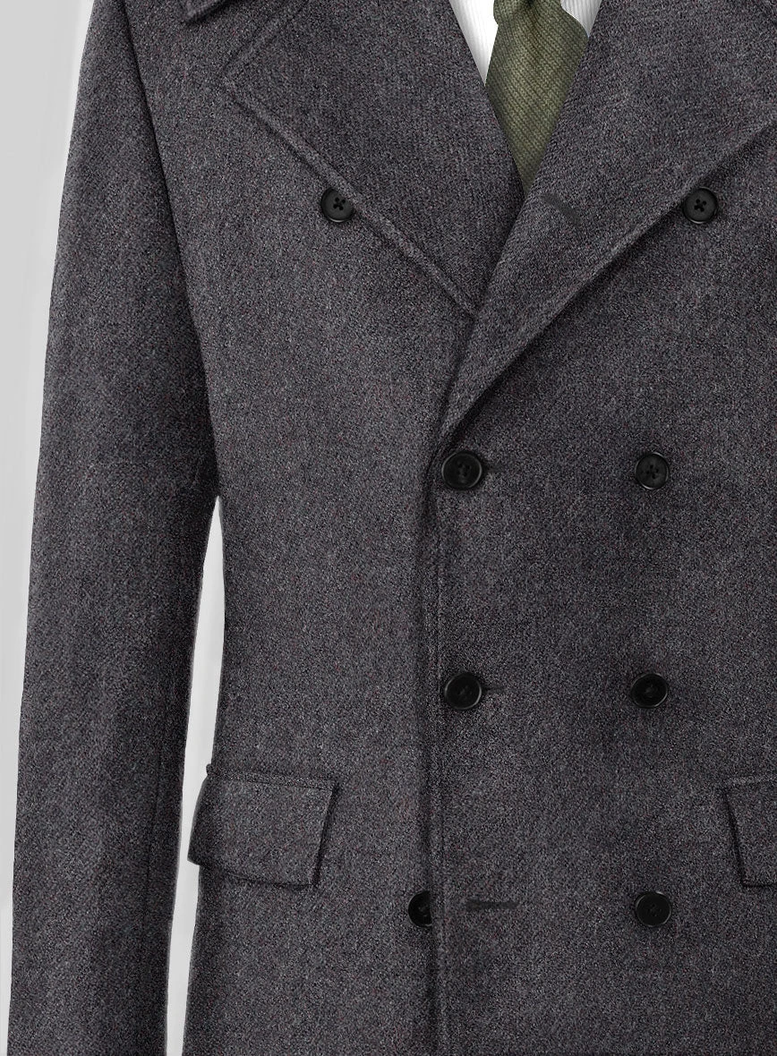 Highlander Charcoal Tweed GQ Overcoat 2 Highlander Charcoal Tweed GQ Overcoat - Image 2