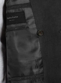 Huddersfield Dk Charcoal Pure Wool Double Breasted Blazer -Tiano Suits Shop hudddkcharchicagojacklook 5