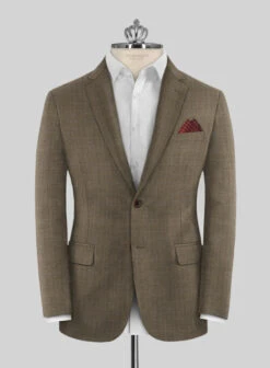 Huddersfield Brown Glen Pure Wool Suit -Tiano Suits Shop huddersfieldbrownglenpurewoolsuitlook 2