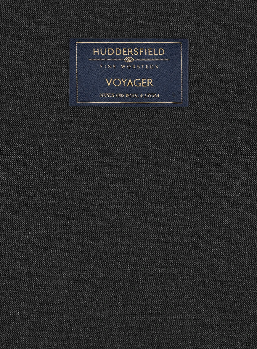 Huddersfield Stretch Charcoal Wool Jacket 3 Huddersfield Stretch Charcoal Wool Jacket - Image 3