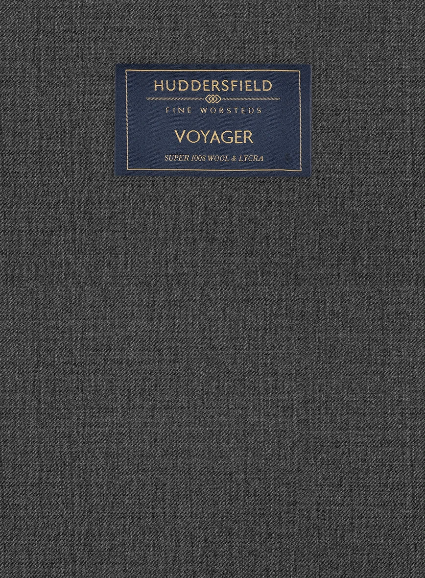 Huddersfield Stretch Dark Gray Wool Jacket 3 Huddersfield Stretch Dark Gray Wool Jacket - Image 3