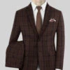 Italian Aspar Brunette Wool Suit