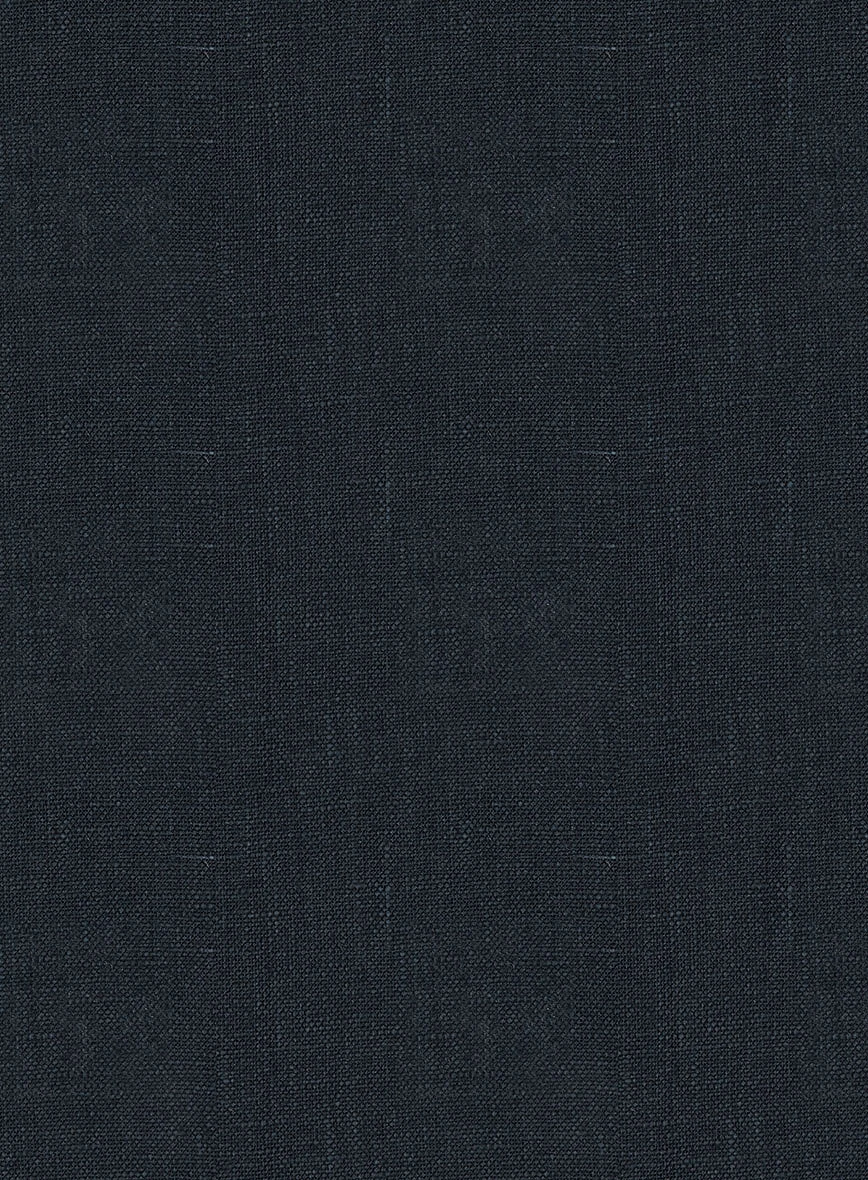 Italian Dark Blue Linen Suit 5 Italian Dark Blue Linen Suit - Image 5