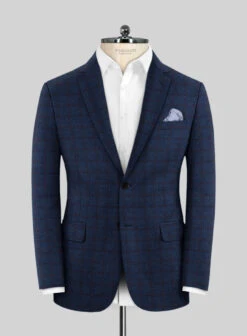 Italian Ermene Blue Wool Suit 9 Italian Ermene Blue Wool Suit -Tiano Suits Shop italianermenebluewoolsuitlook 2