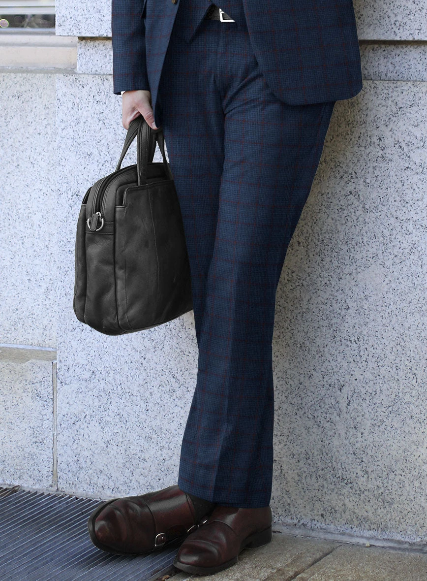 Italian Ermene Blue Wool Suit 5 Italian Ermene Blue Wool Suit - Image 5