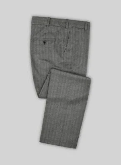 Italian Gray Herringbone Flannel Suit 13 Italian Gray Herringbone Flannel Suit -Tiano Suits Shop italiangrayherringboneflannelsuitlook 5