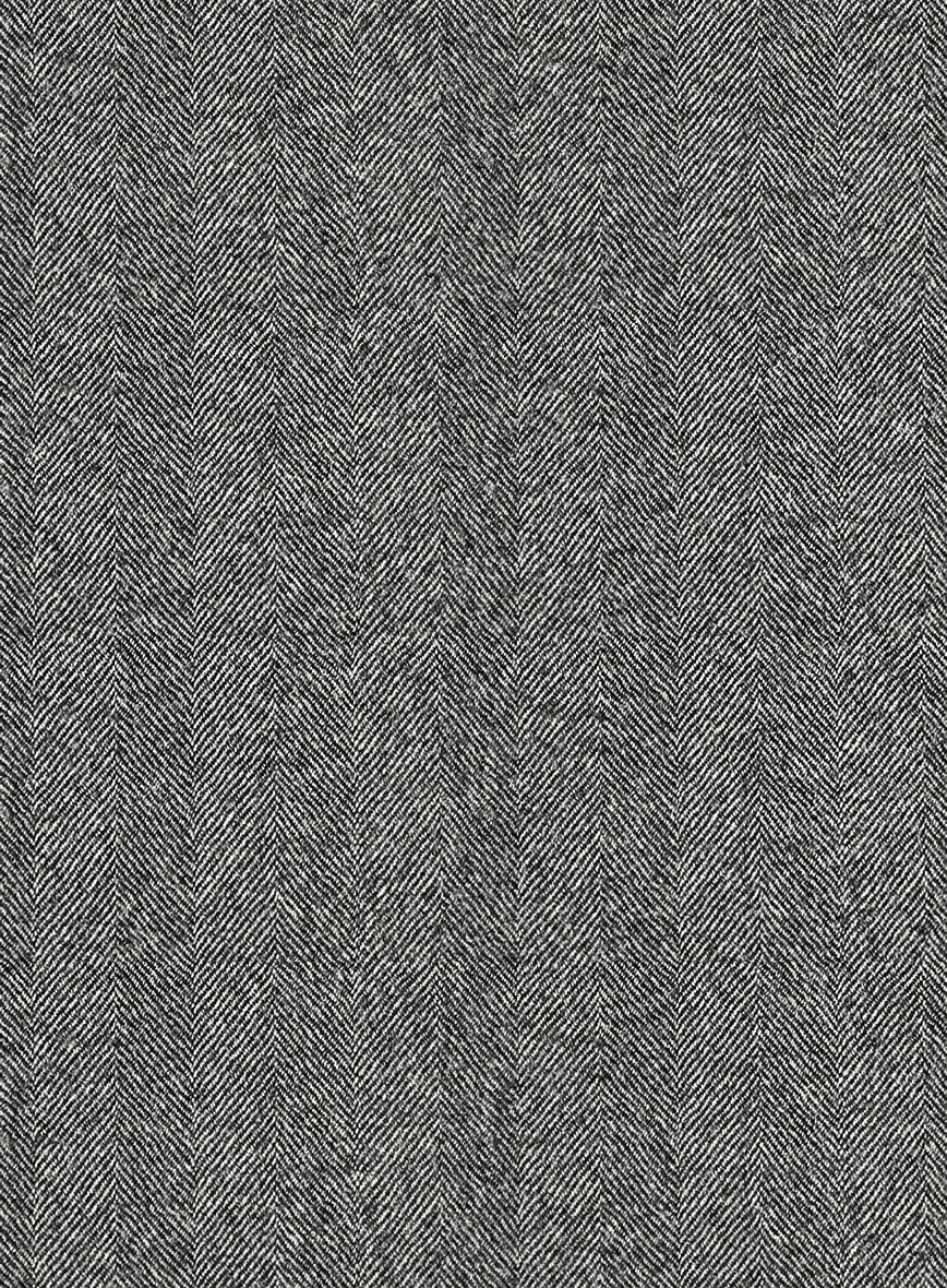 Italian Gray Herringbone Flannel Suit 7 Italian Gray Herringbone Flannel Suit - Image 7