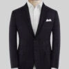 Italian Heliar Midnight Blue Wool Jacket