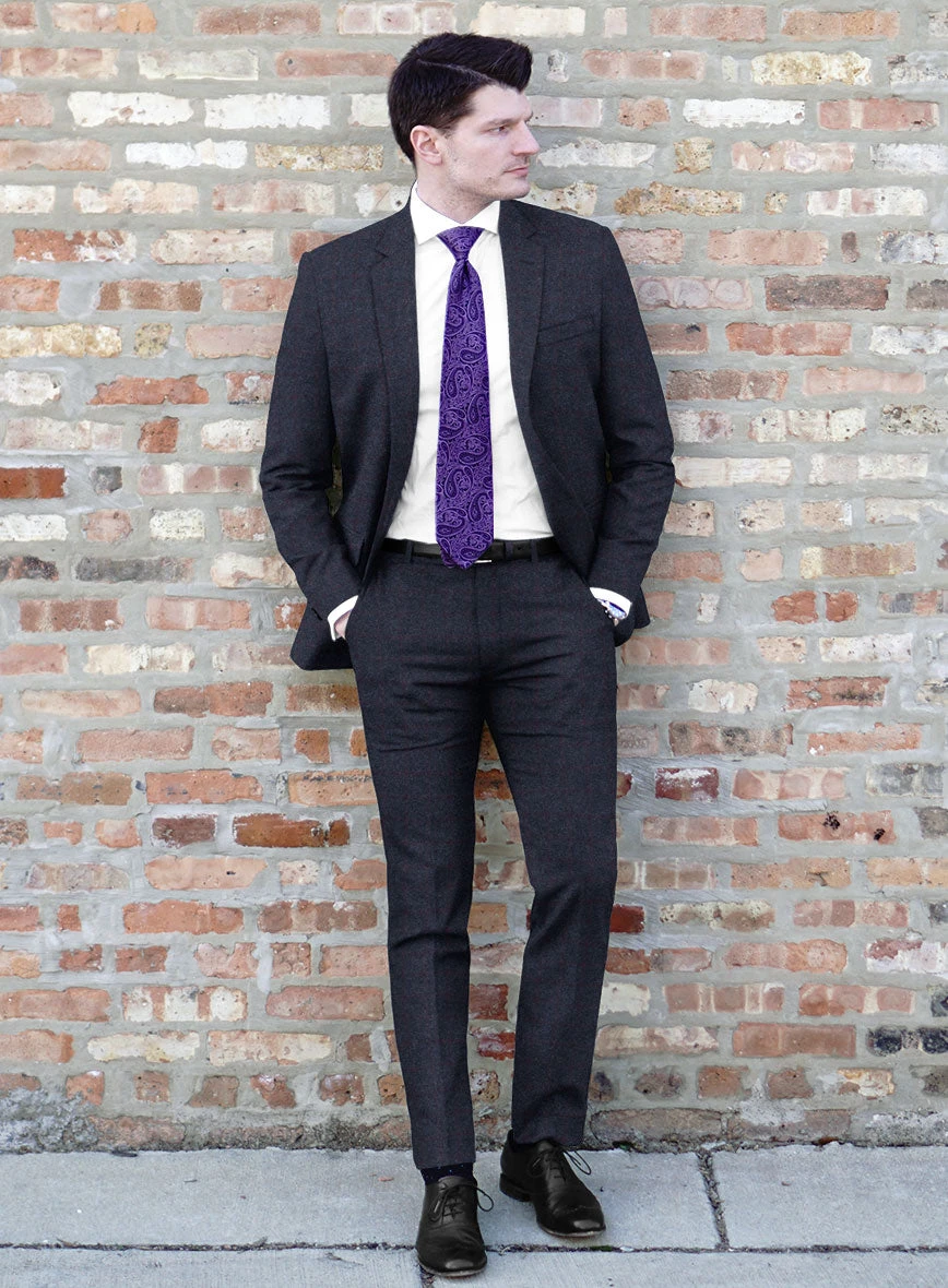 Italian Jamen Blue Checks Flannel Suit 2 Italian Jamen Blue Checks Flannel Suit - Image 2