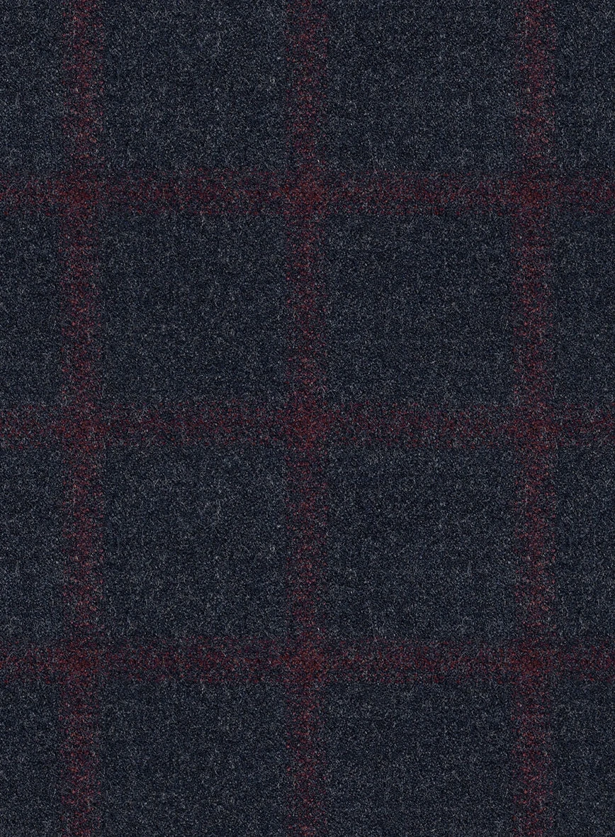 Italian Jamen Blue Checks Flannel Suit 6 Italian Jamen Blue Checks Flannel Suit - Image 6