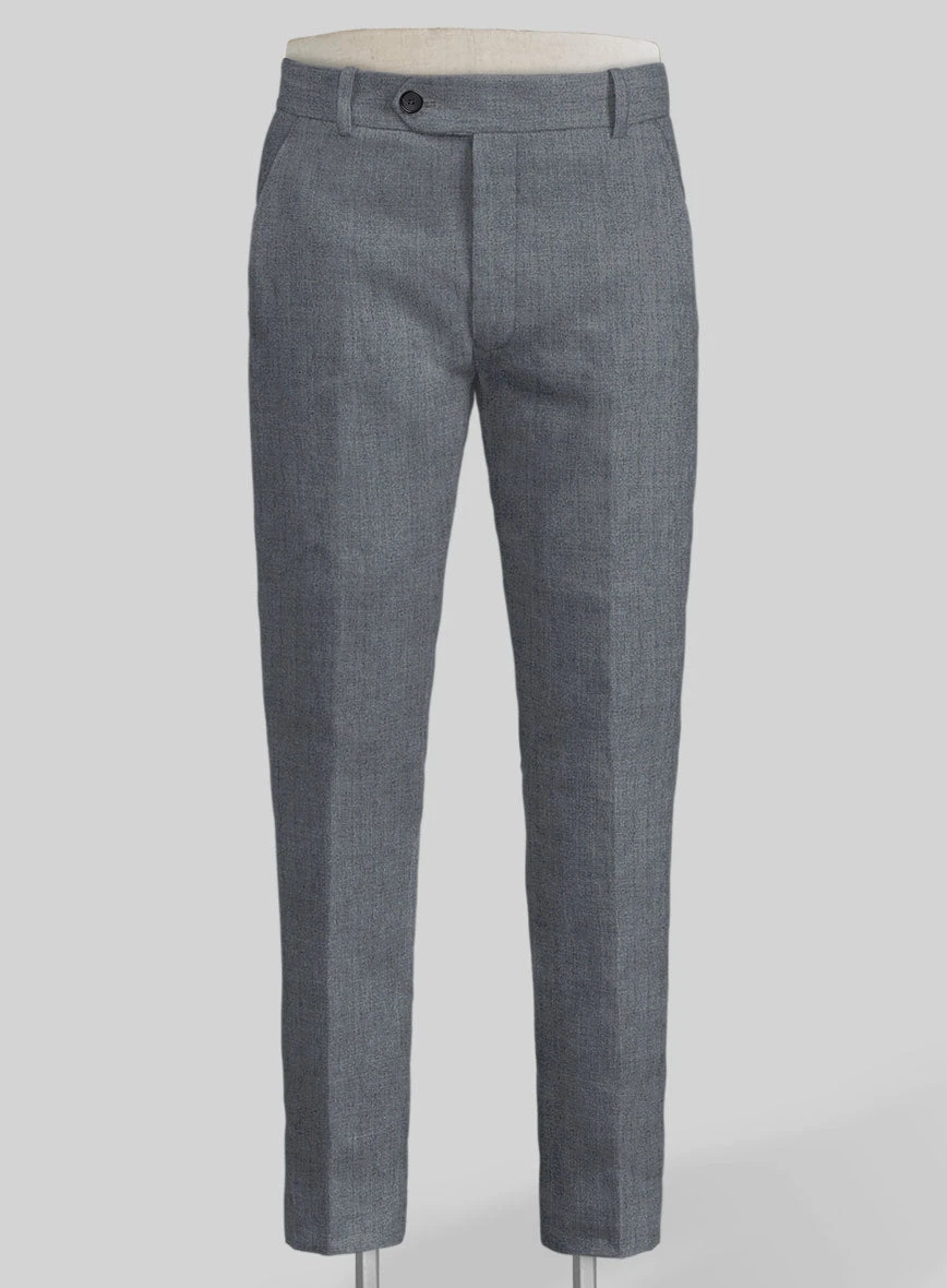 Italian Khyber Gray Blue Linen Suit 6 Italian Khyber Gray Blue Linen Suit - Image 6