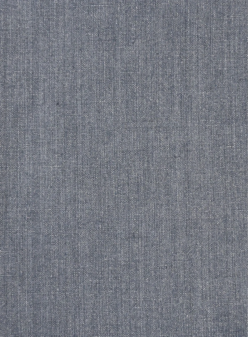 Italian Khyber Gray Blue Linen Suit 8 Italian Khyber Gray Blue Linen Suit - Image 8