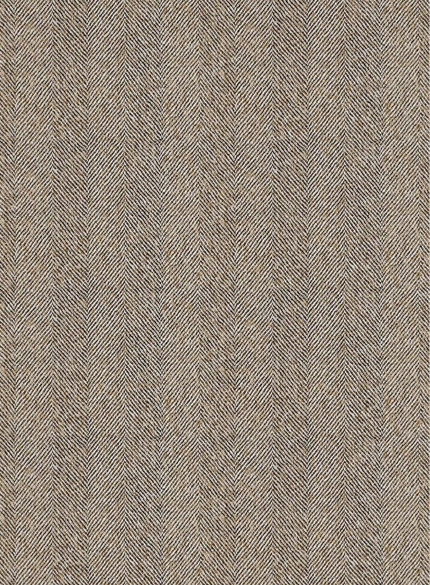 Italian Light Brown Herringbone Flannel Suit 7 Italian Light Brown Herringbone Flannel Suit - Image 7