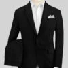 Italian Linen Cavalry Black Suit