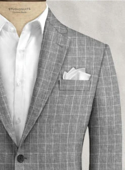 Italian Linen Lusso Black Jacket -Tiano Suits Shop italianlinenlussoblackjacketlook 1