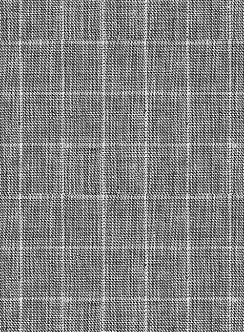 Italian Linen Lusso Black Suit 2 Italian Linen Lusso Black Suit - Image 2