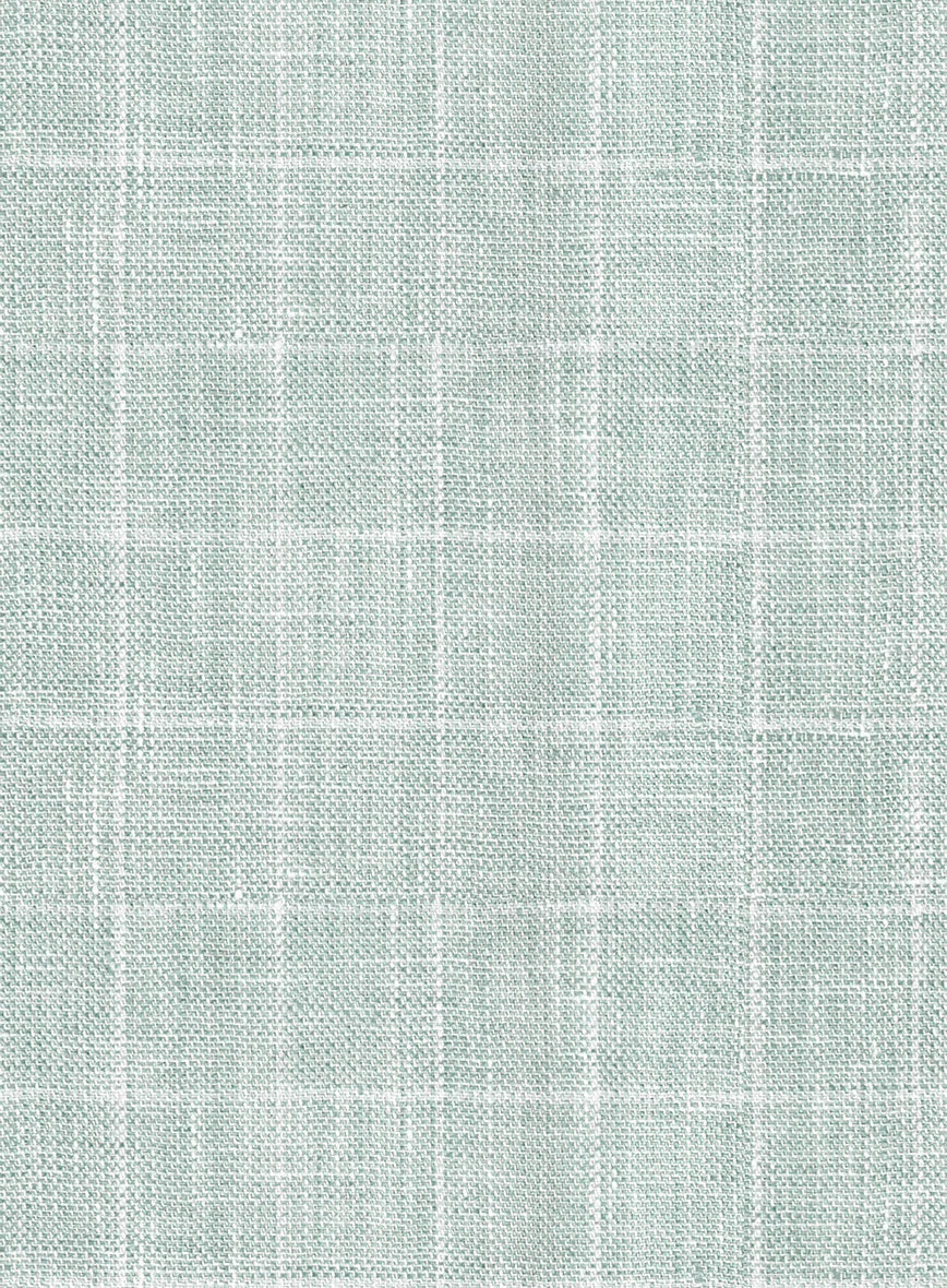 Italian Linen Lusso Summer Green Suit 6 Italian Linen Lusso Summer Green Suit - Image 6