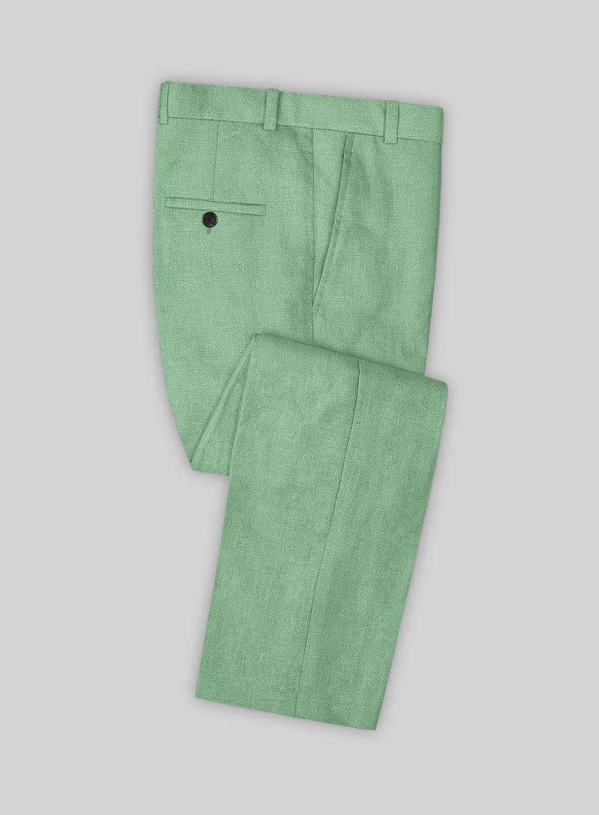 Italian Linen Mojito Green Suit 6 Italian Linen Mojito Green Suit - Image 6