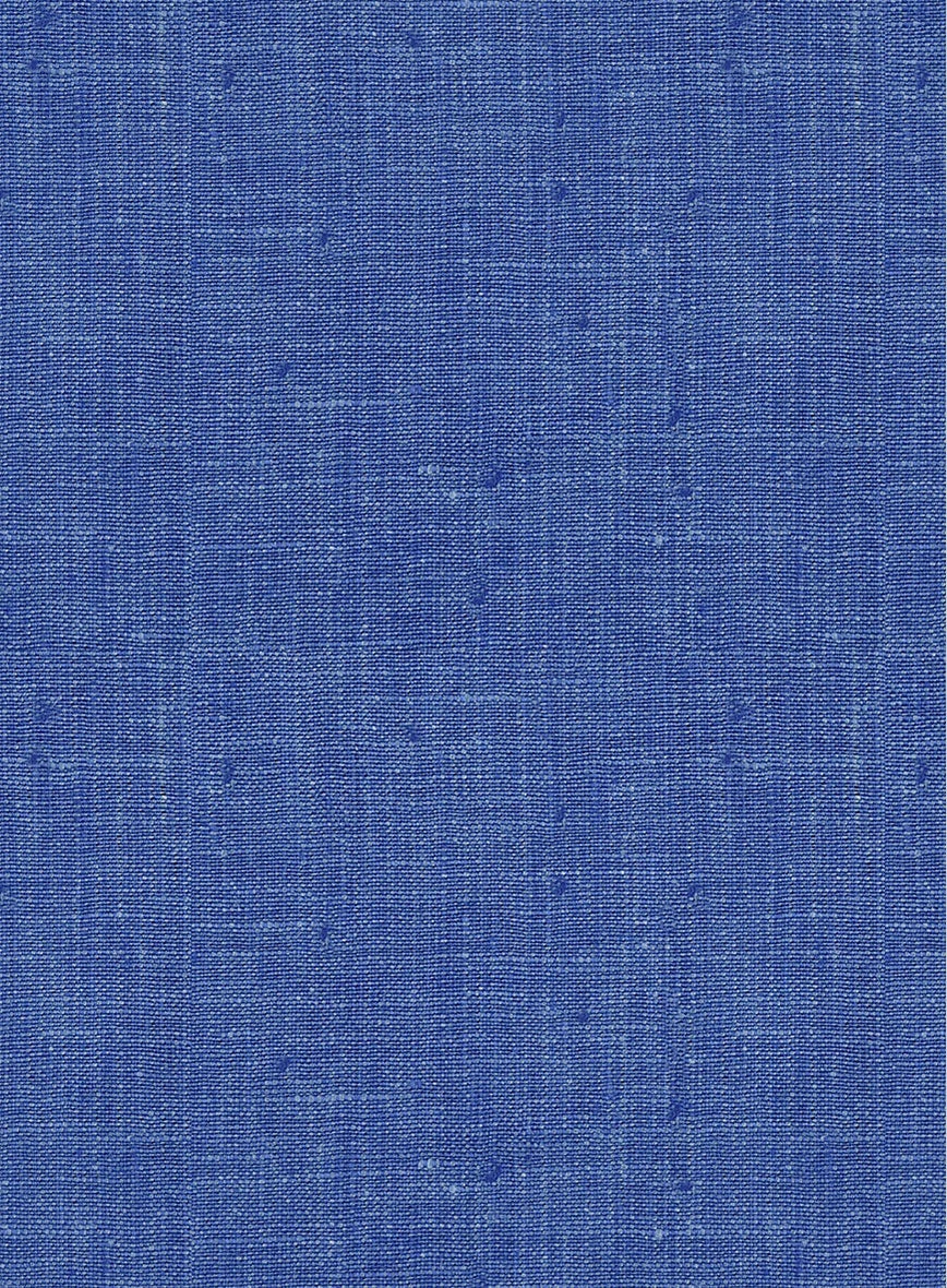 Italian Linen Smoked Blue Suit 7 Italian Linen Smoked Blue Suit - Image 7