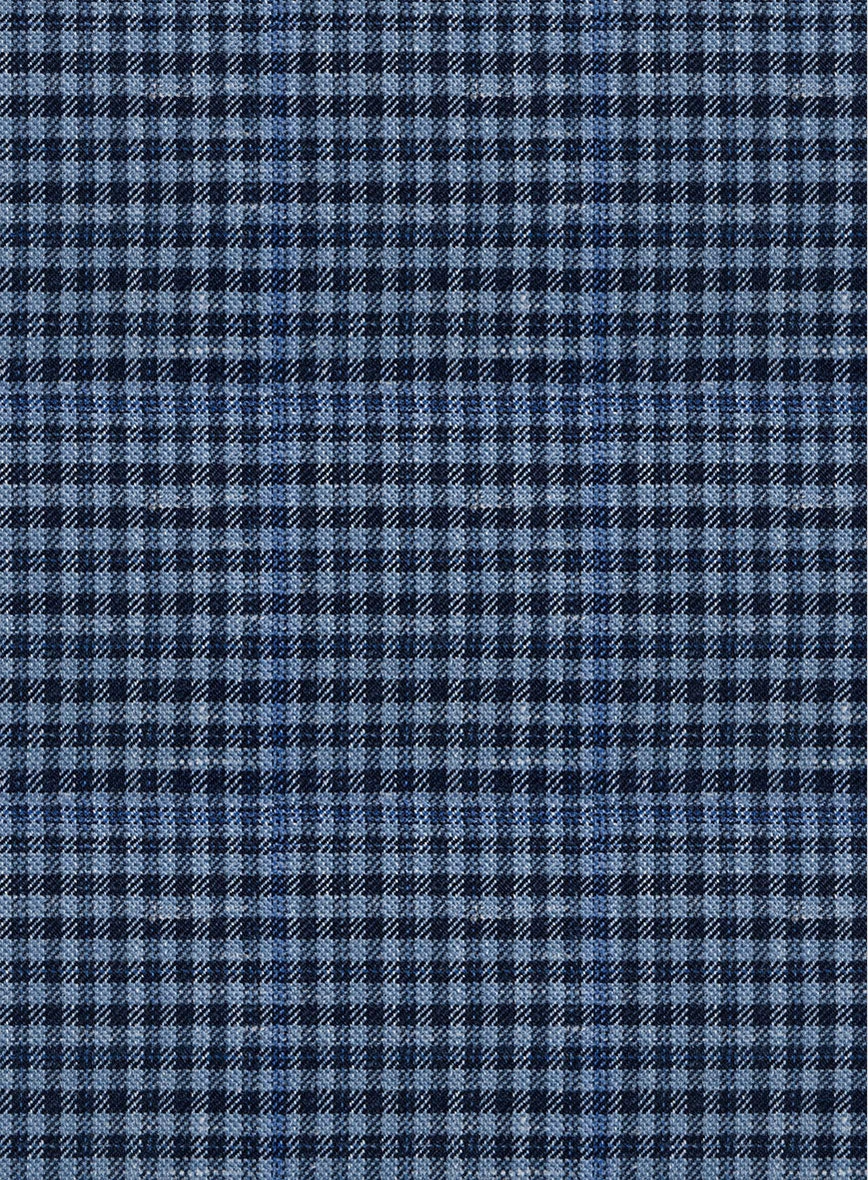 Italian Murano Ramesa Blue Wool Linen Silk Jacket 2 Italian Murano Ramesa Blue Wool Linen Silk Jacket - Image 2