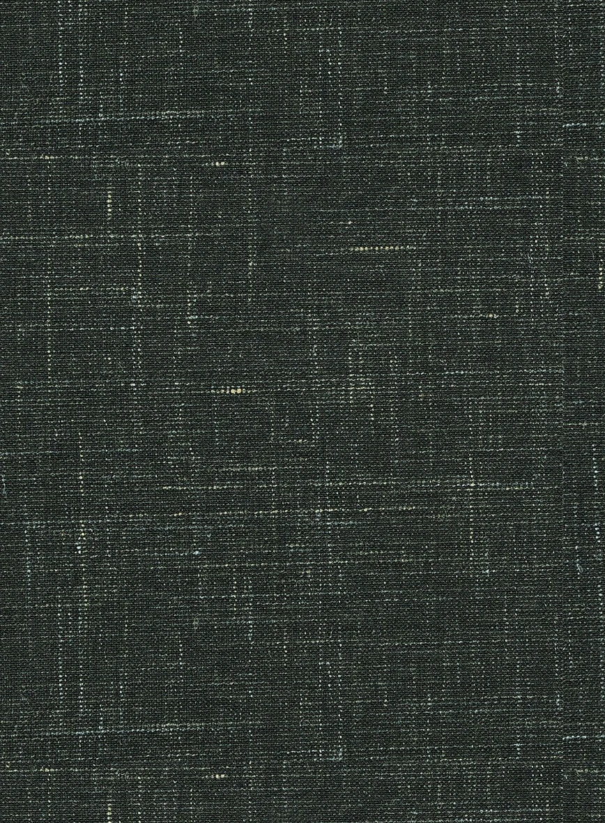 Italian Murano Bottle Green Wool Linen Jacket 2 Italian Murano Bottle Green Wool Linen Jacket - Image 2