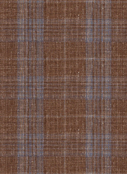 Italian Murano Eduado Brown Wool Linen Suit 4 Italian Murano Eduado Brown Wool Linen Suit - Image 4