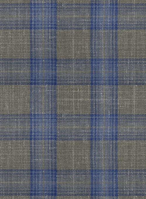 Italian Murano Gnatio Blue Gray Wool Linen Jacket 2 Italian Murano Gnatio Blue Gray Wool Linen Jacket - Image 2