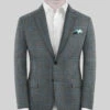 Italian Murano Livado Gray Wool Linen Silk Jacket
