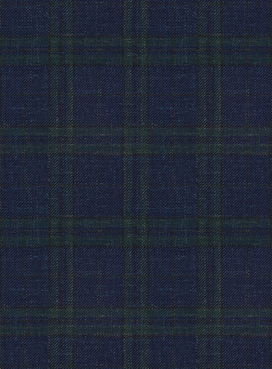 Italian Murano Loni Blue Wool Linen Silk Jacket 2 Italian Murano Loni Blue Wool Linen Silk Jacket - Image 2