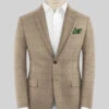 Italian Murano Padro Brown Wool Linen Silk Jacket