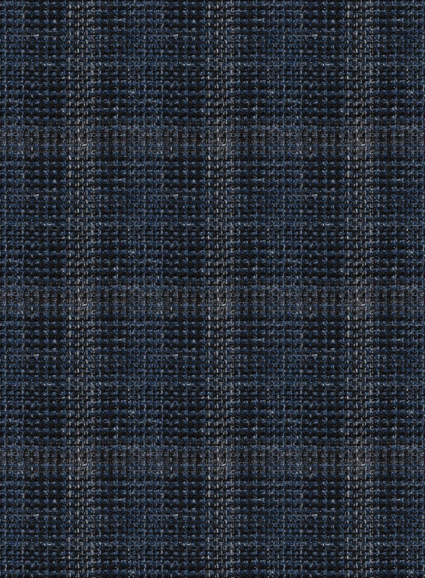 Italian Murano Sovil Blue Wool Linen Silk Jacket 2 Italian Murano Sovil Blue Wool Linen Silk Jacket - Image 2