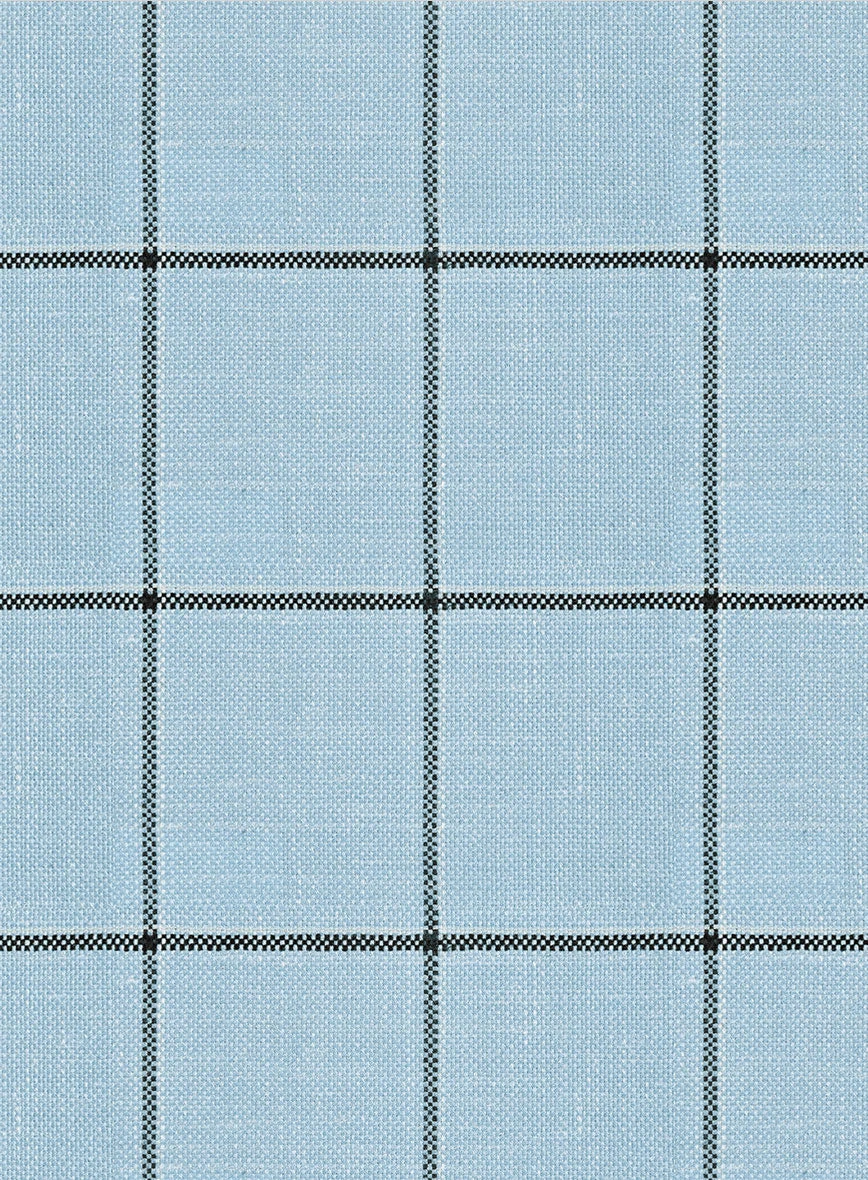 Italian Murano Vanzo Blue Wool Linen Silk Jacket 2 Italian Murano Vanzo Blue Wool Linen Silk Jacket - Image 2