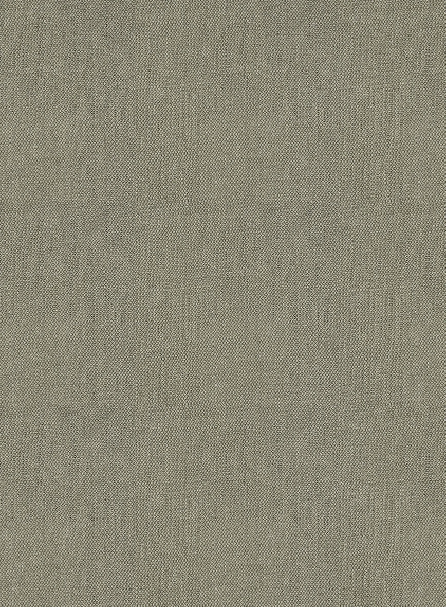 Italian Muted Green Linen Jacket 2 Italian Muted Green Linen Jacket - Image 2