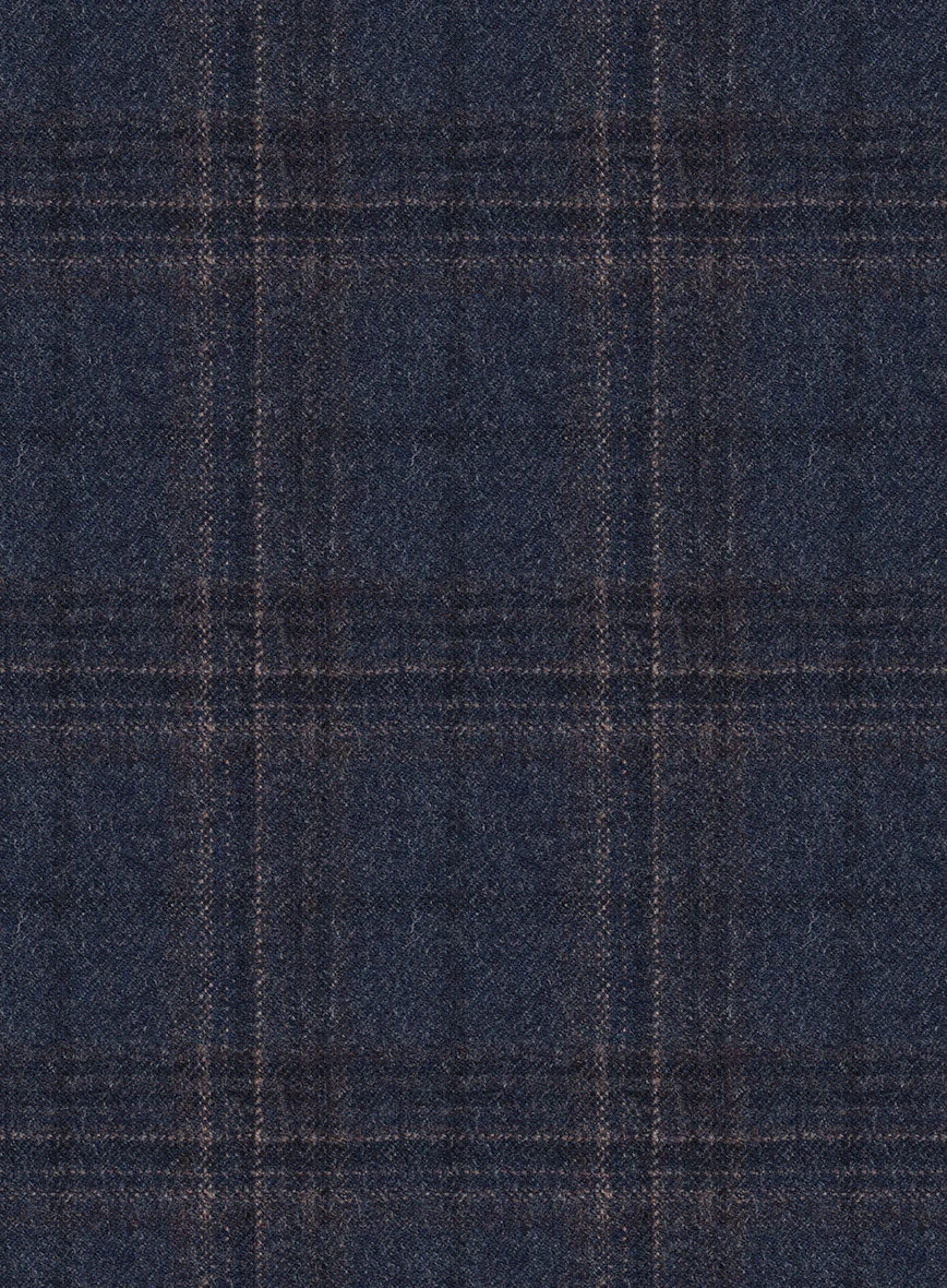 Italian Ofra Blue Checks Flannel Suit 6 Italian Ofra Blue Checks Flannel Suit - Image 6