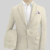 Italian Prato Beige Linen Suit