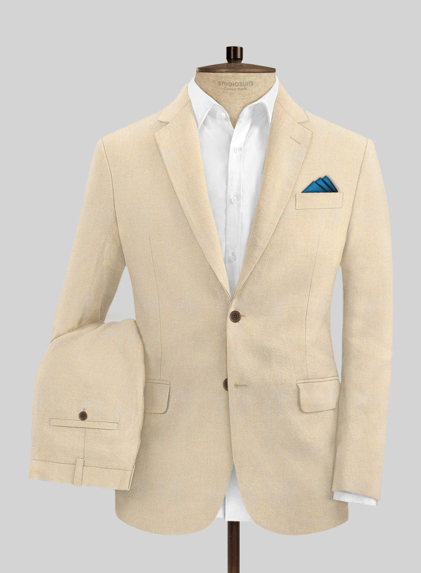 Italian Prato Musk Linen Suit 1 Italian Prato Musk Linen Suit