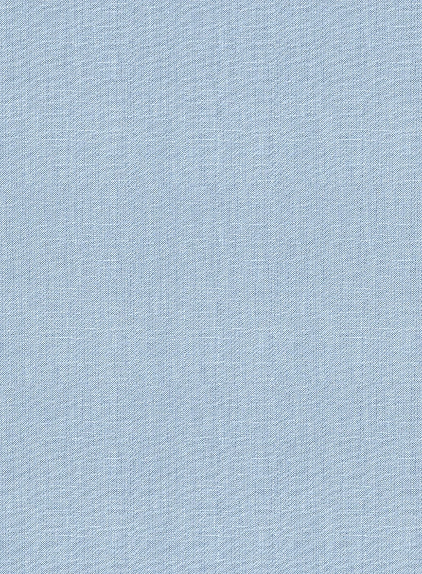 Italian Prato Powder Blue Linen Jacket 2 Italian Prato Powder Blue Linen Jacket - Image 2