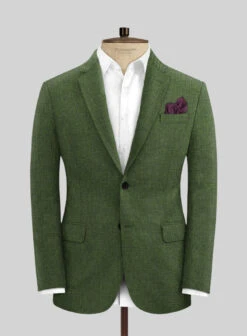 Italian Prato Sharkskin Green Linen Suit 9 Italian Prato Sharkskin Green Linen Suit -Tiano Suits Shop italianpratosharkskingreenlinensuitlok 2