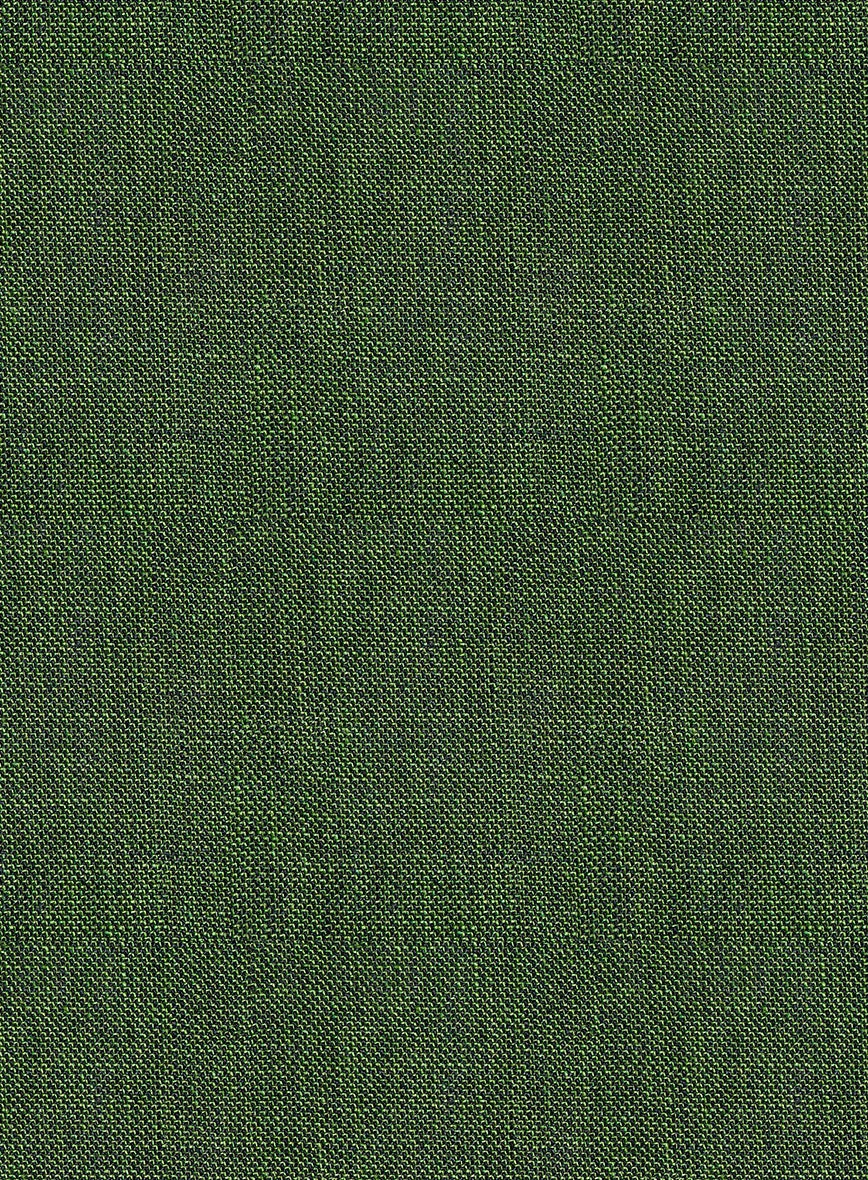 Italian Prato Sharkskin Green Linen Suit 6 Italian Prato Sharkskin Green Linen Suit - Image 6