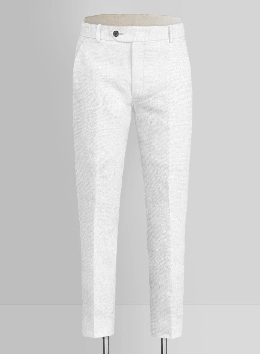 Italian Prato White Linen Suit 4 Italian Prato White Linen Suit - Image 4
