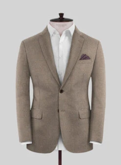 Italian Qique Tobacco Brown Wool Jacket