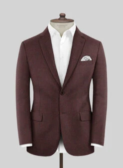 Italian Quelo Wine Twill Flannel Jacket