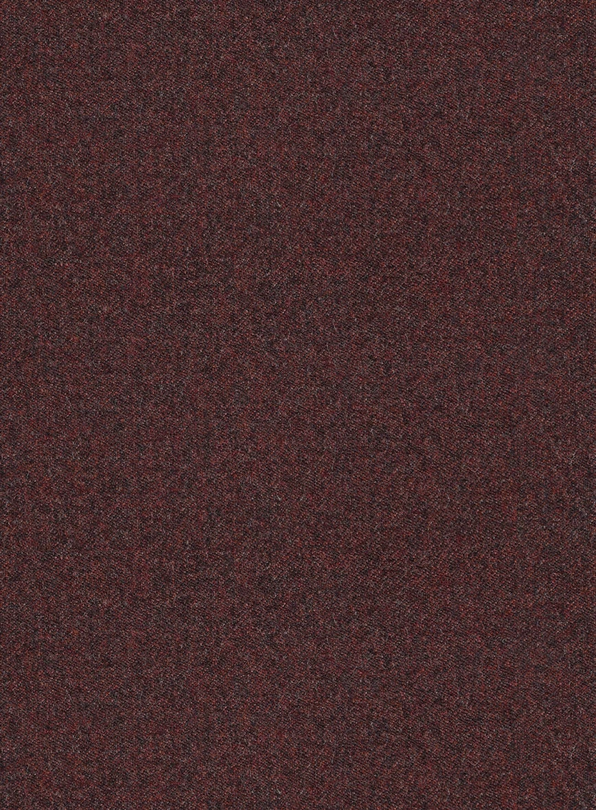 Italian Quelo Wine Twill Flannel Jacket 2 Italian Quelo Wine Twill Flannel Jacket - Image 2