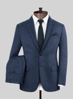 Tiano Suits Shop 16 Italian Tela Indigo Blue Wool Suit