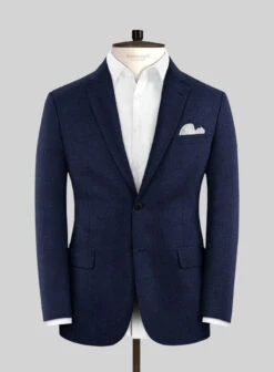Italian Turna Royal Blue Flannel Jacket