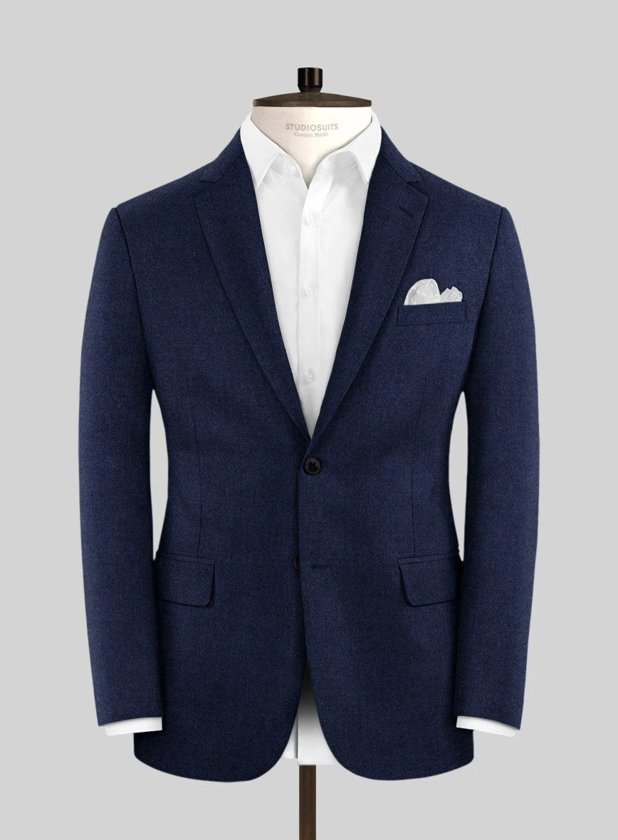 Italian Turna Royal Blue Flannel Jacket 1 Italian Turna Royal Blue Flannel Jacket